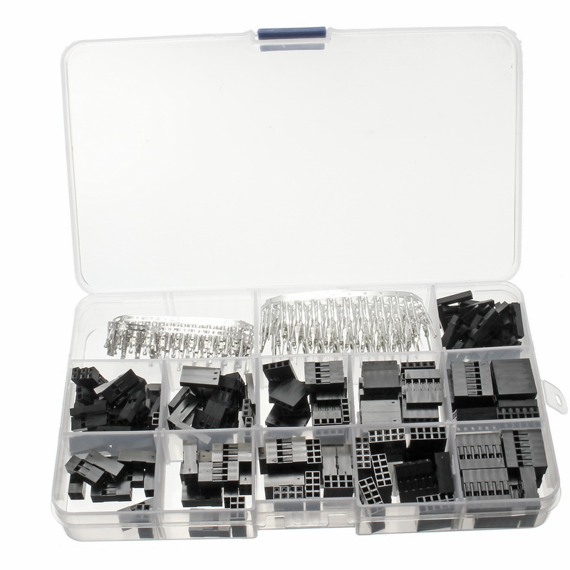 420Pcs Dupont Wire Jumper Pin Header Connector Housing Kit Male Crimp Pins+Female Pin Connector Terminal Pitch With Box 9