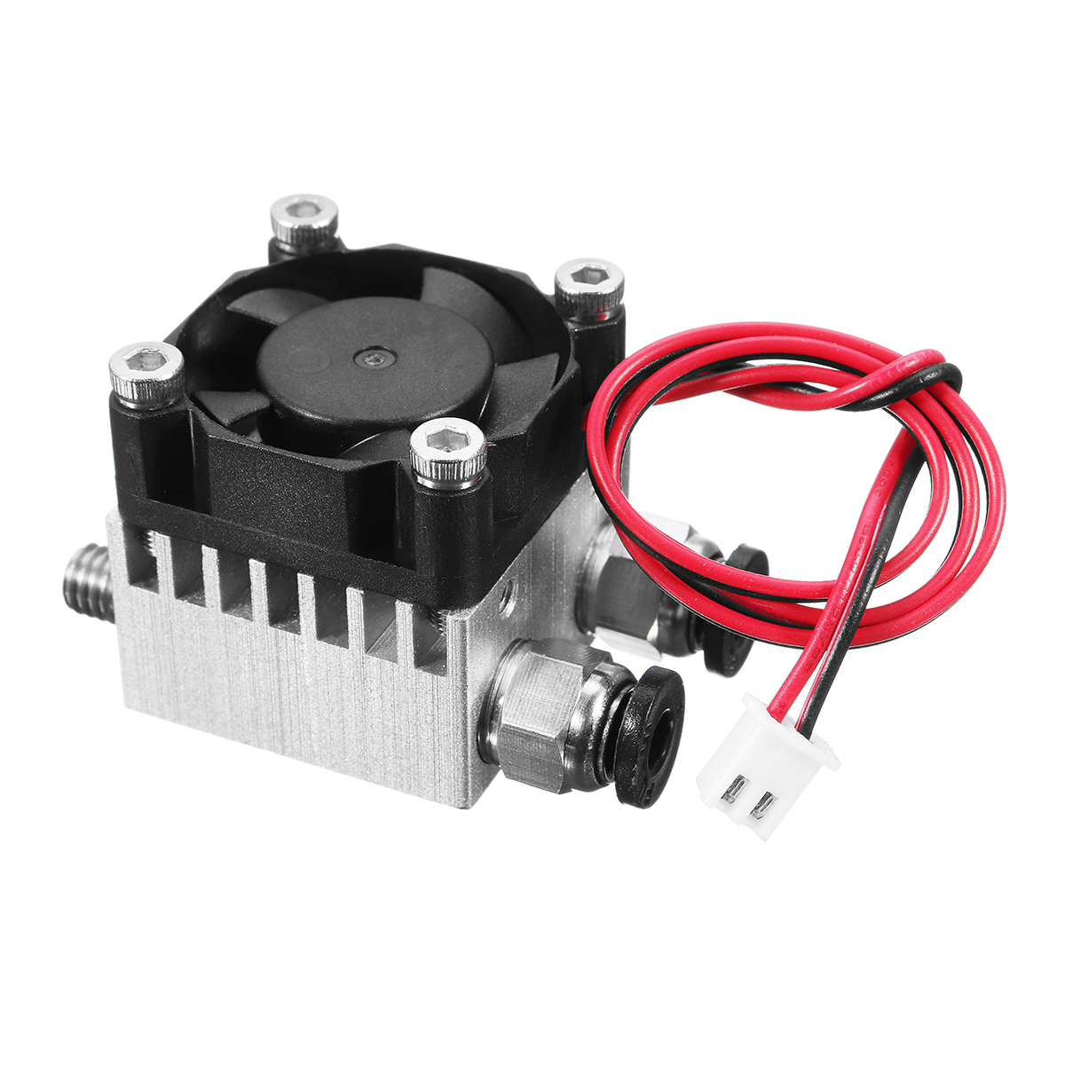 1.75mm/3.0mm Fialment 0.4mm Nozzle Upgraded Dual Head Extruder Kit for 3D Printer 18
