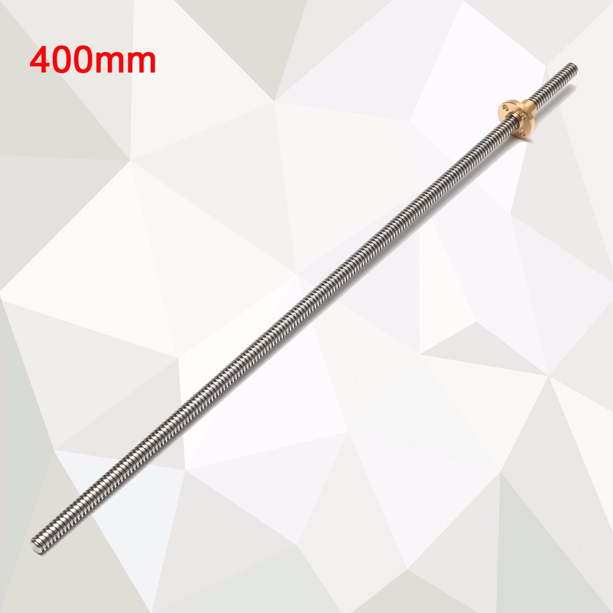 8mm 300/400/500/600mm Lead 2mm Stainless Steel Lead Screw + T8 Nut For CNC 3D Printer Reprap 12