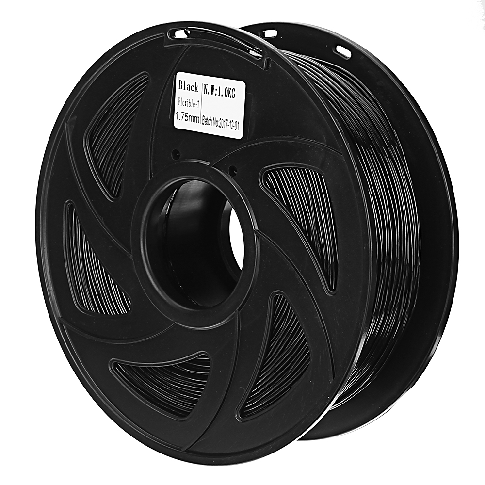 Creality 3D® 1.75mm 1KG/roll Black Color TPU Flexible Filament For 3D Printer/3D Pen/Reprap/Makerbot 10