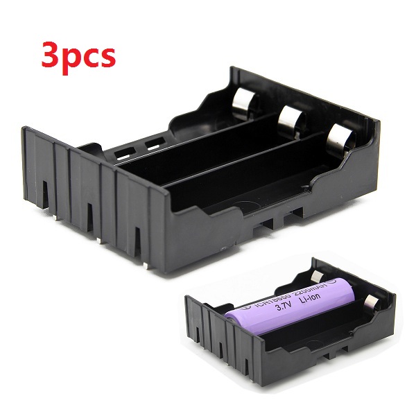 3pcs DIY 3-Slot 18650 Battery Holder With Pins 5