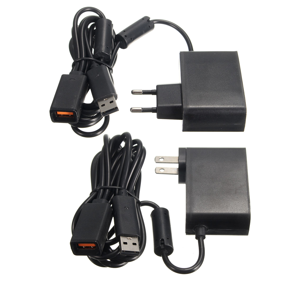 2.3m USB AC Adapter Power Supply Cable for Xbox 360 Kinect Sensor EU/US Plug 20