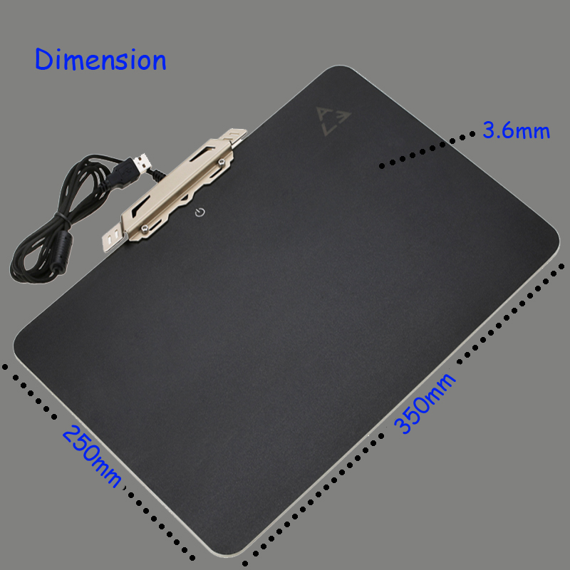 ACE RGB Backlit LED Mats Hard Mouse Pad for Gaming 18