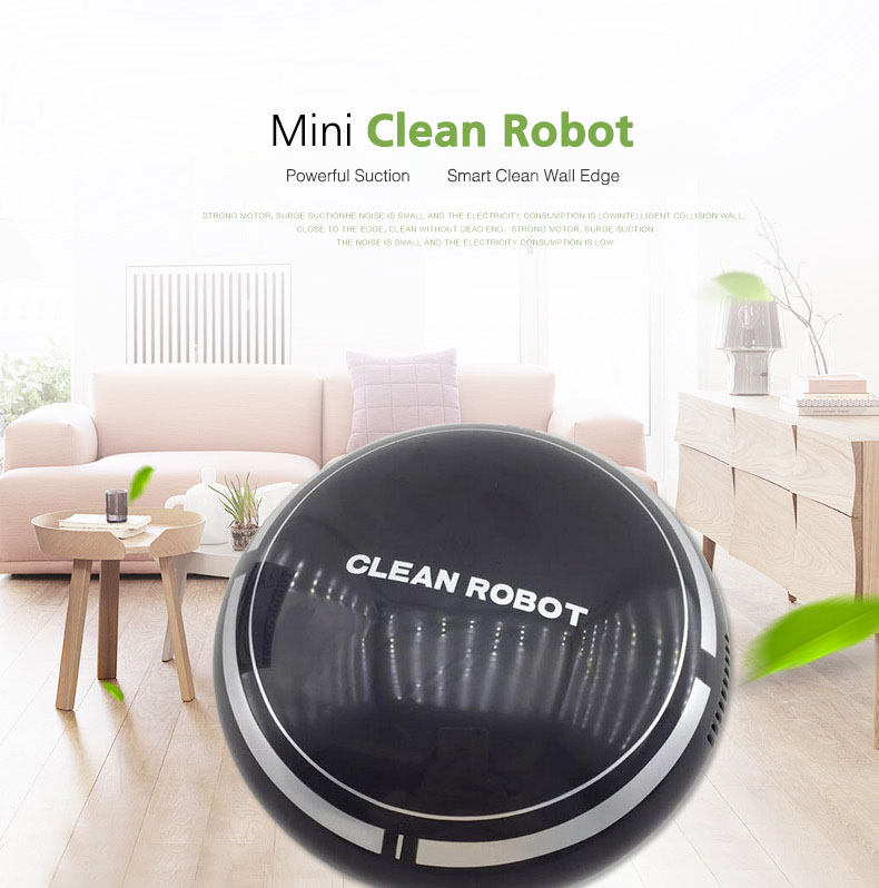 Mini Smart Robot Vacuum Cleaner Powerful Suction Smart Clean Wall Edge 3
