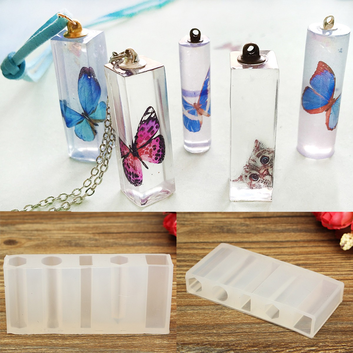DIY Silicone Resin Pendant Mold Necklace Jewelry Mould Accessories Design