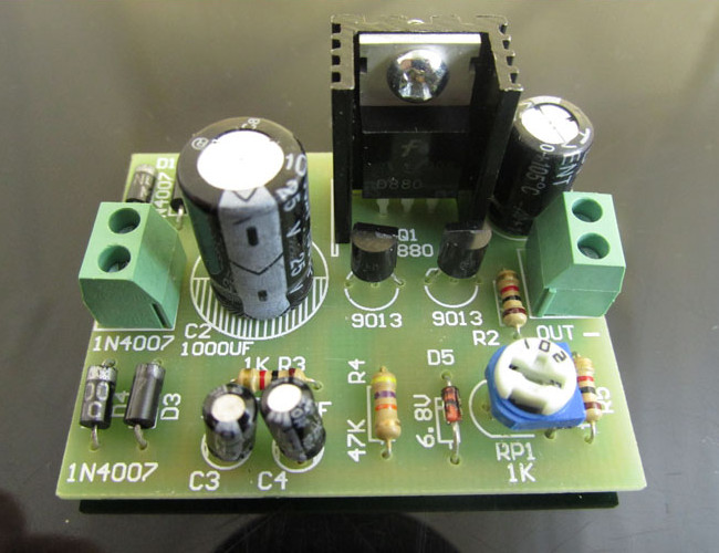 3Pcs DIY D880 Transistor Series Power Supply Regulator Module Board Kit 10