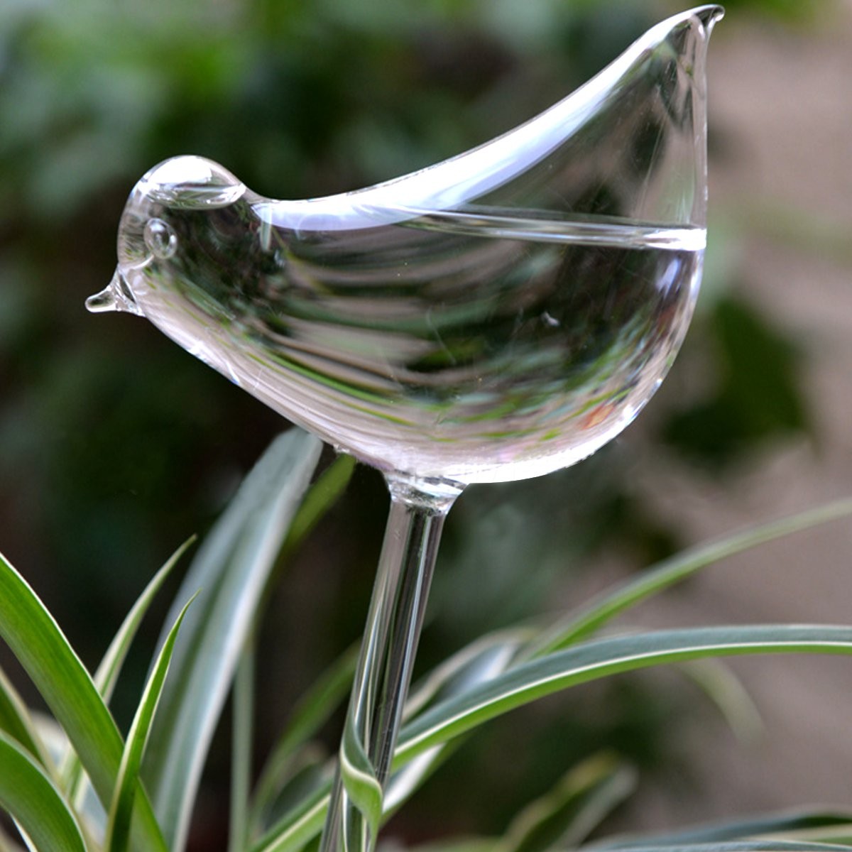 Bird Shaped Glass Plant Flower Holiday Watering Spike Stake Water Feeder - Photo: 3