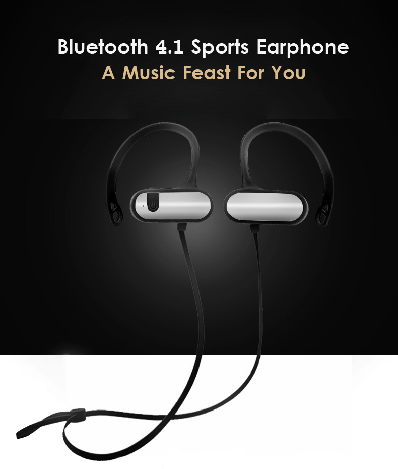 Wireless Bluetooth 4.1 Waterproof Stereo Earphone Sport Earphone for iOS Android 3