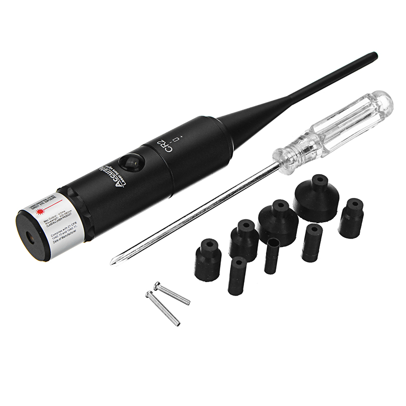 Red Dot Laser Bore Sighter .177 to .50 Caliber Sighting Positioning Ultimate Laser Boresighter Kit 11