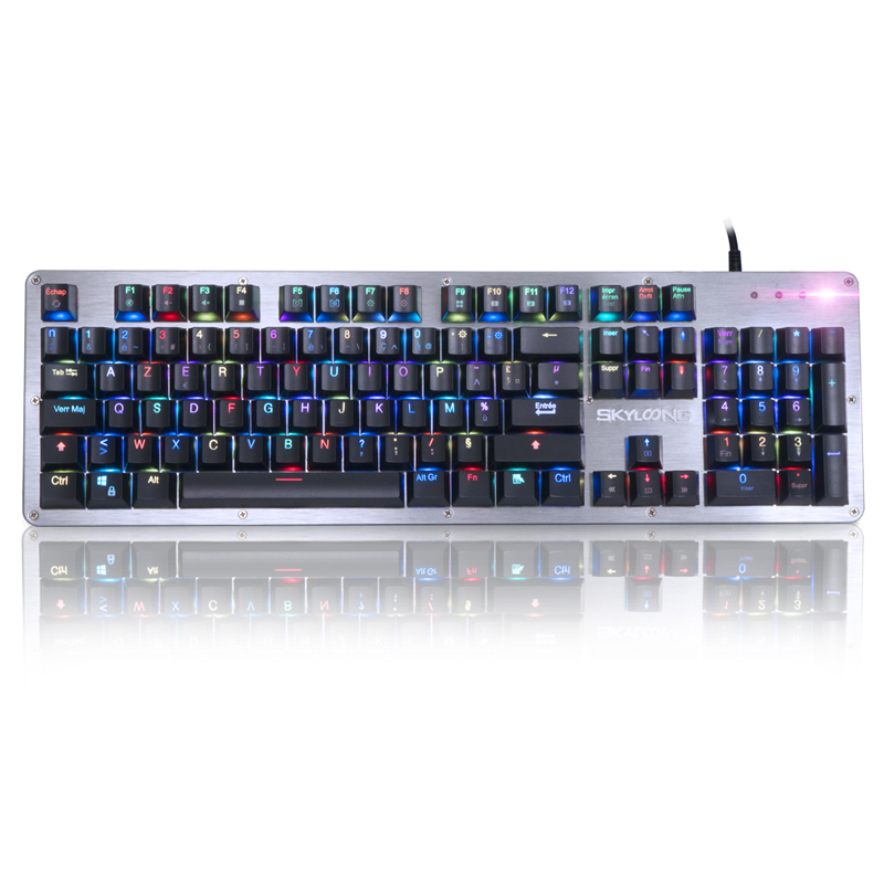 

Skyloong K105 105 Key French NKRO RGB Backlit Wired Mechanical Gaming Keyboard Blue Switch