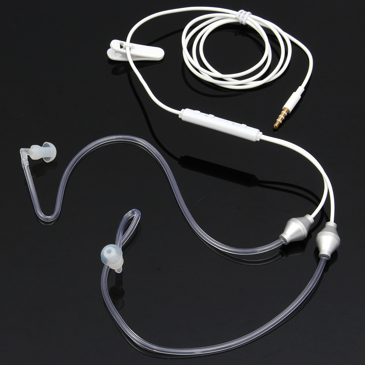 

3.5mm 1M In-Ear Earphone With Remote and Mic For Cellphone