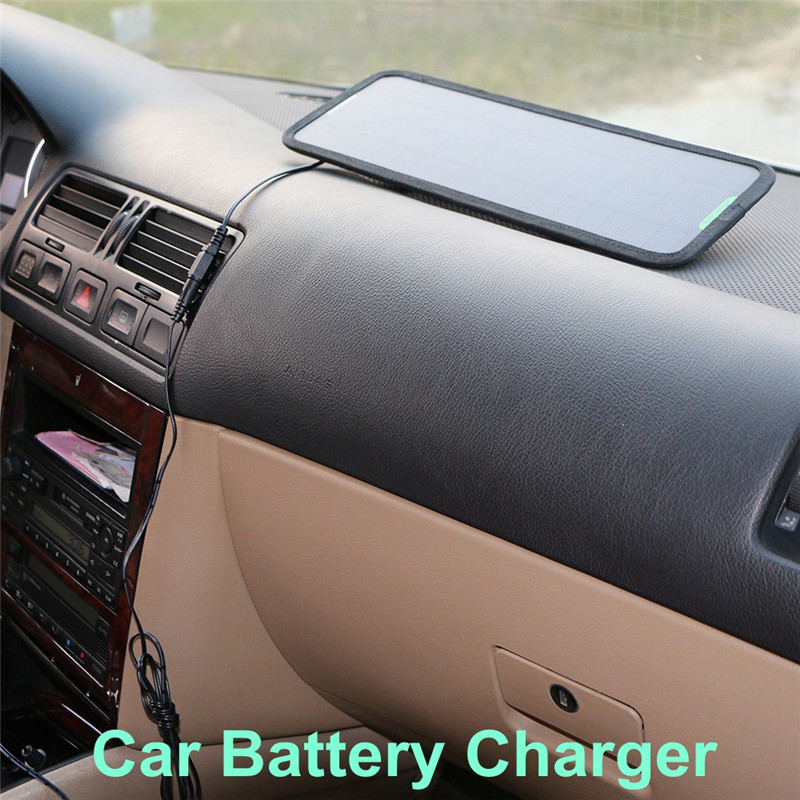 12V 4.5W Portable Car Solar Panel Battery Power Backup Charger for Car Boat 8