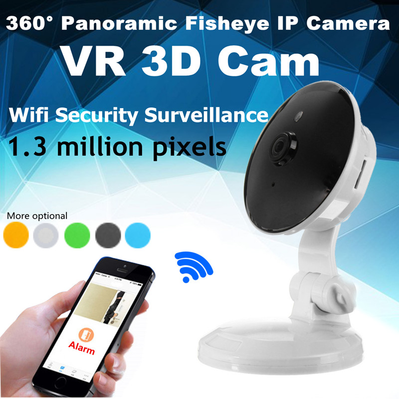 VR 360° 3D Panoramic 960P Fisheye IP Camera Wifi 1.3MP Home Security Surveillance Two Way Talk Audio 49