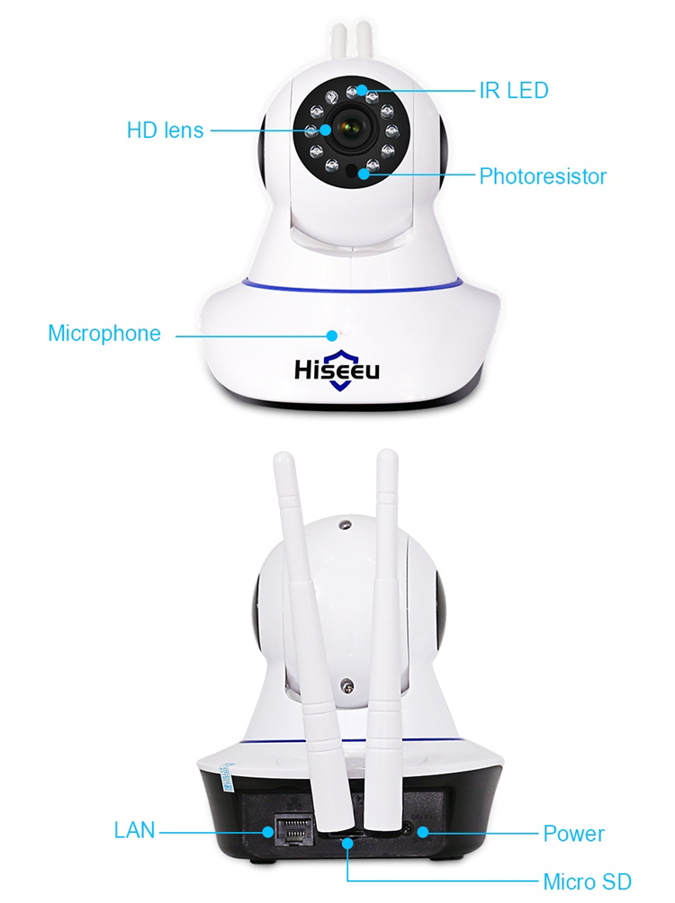 Hiseeu FH1C 1080P IP Camera WiFi Home Security Surveillance Camera Night Vision CCTV Baby Monitor 14