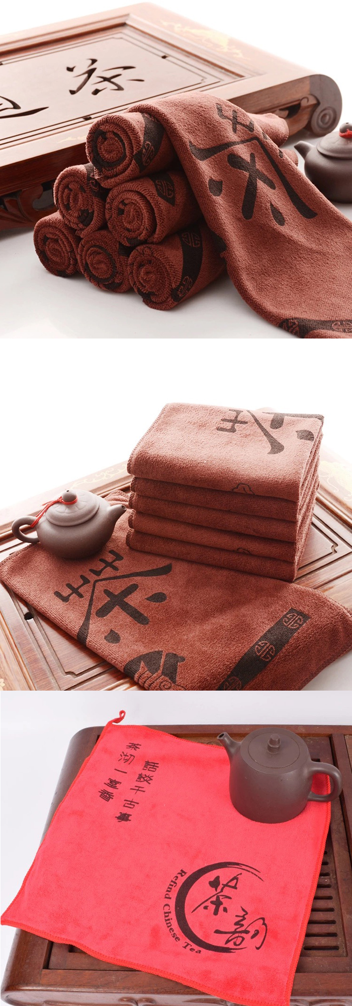 Superfine Fiber Tea Towel Super Water Absorption Tea Towel Kungfu Tea Accessaries