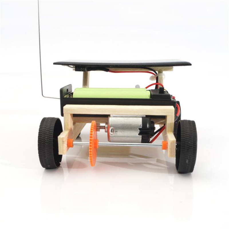 DIY 135*98*57mm Solar Panel Remote Control Car Toy For Children 6