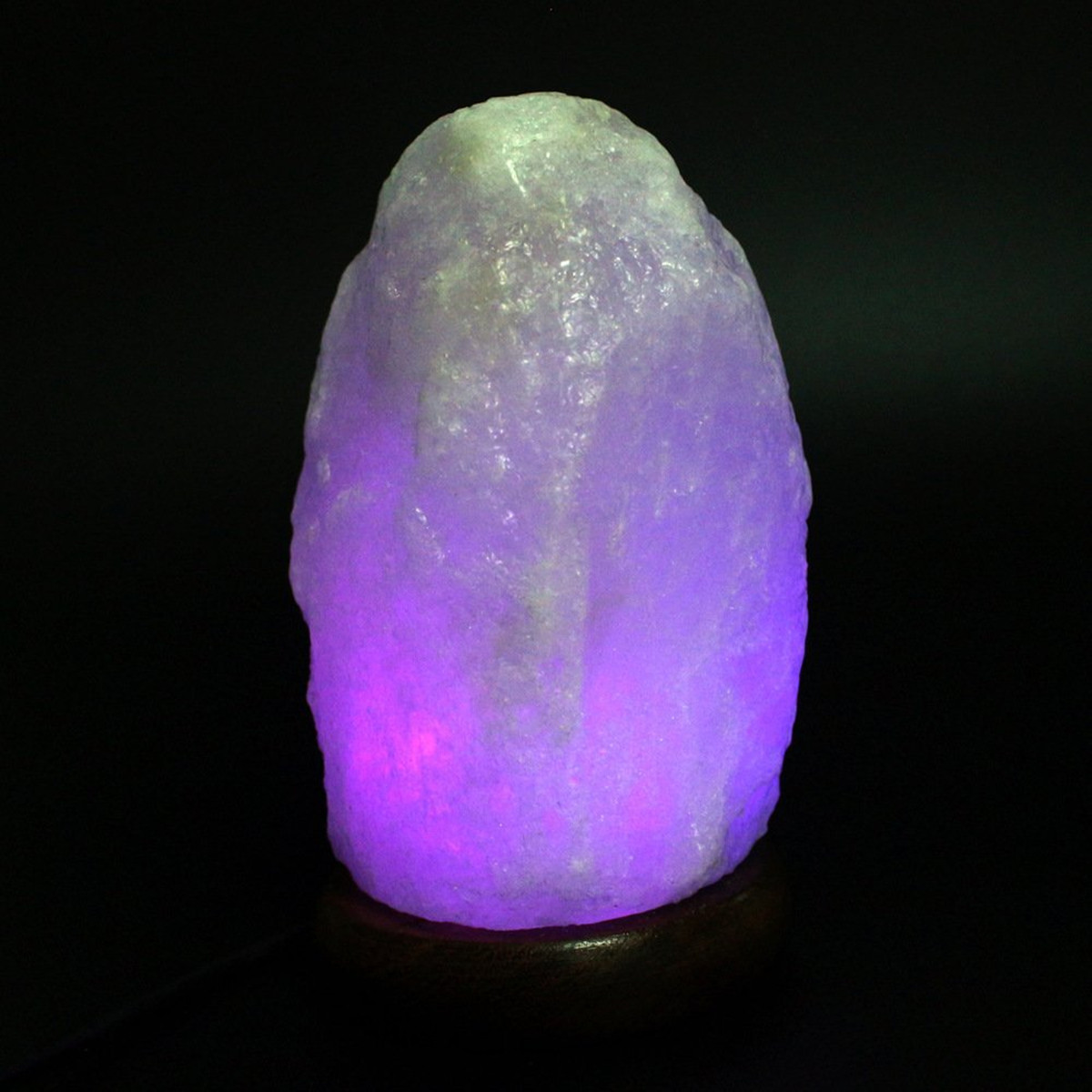 USB Himalayan Natural Salt Lamp Crystal Rock Colorful LED Changeable Light Home Decor