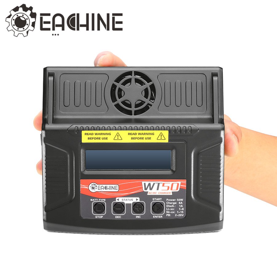 Eachine WT50 6A 50W AC/DC Balance Charger Discharger