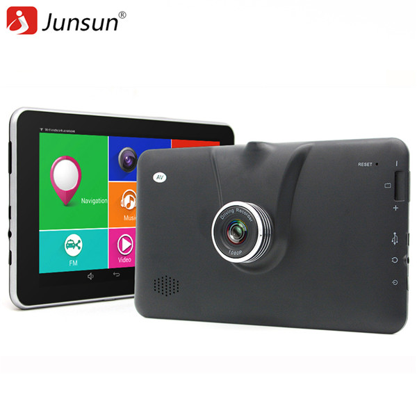 

Junsun Wifi Bluetooth 7" Touch Car DVR GPS HD 1080P Recorder 1200Mega Lifetime Map MT8127 Quad-Core