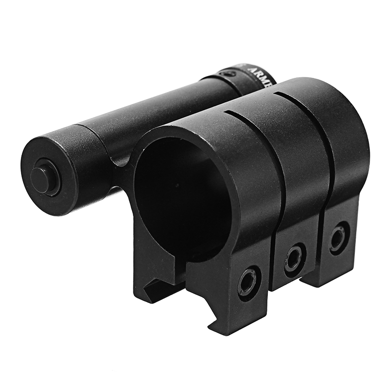 Red Laser Dot Sight Scope 20mm Picatinny Rail with 25mm Flashlight Ring Mount Clamp Holder 14
