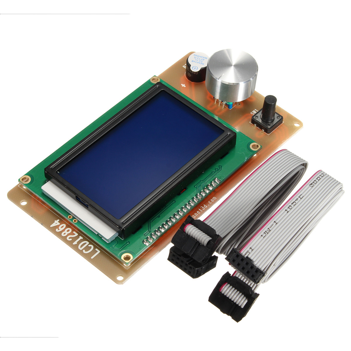 Adjustable 12864 Display LCD 3D Printer Controller Adapter For RAMPS 1.4 Reprap 10