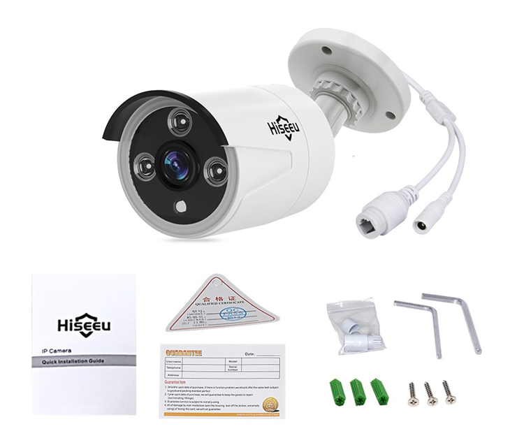 Hiseeu HB612 1080P 2.0MP POE Mini Bullet IP Camera ONVIF P2P IP66 Waterproof Outdoor IR CUT Night Vision Cam 87