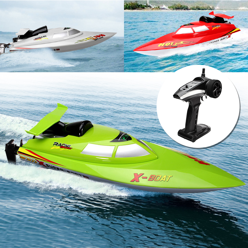 QiJun 1812-1 2.4G 30KM/H High Speed Wireless Remote Control  Rc Boat With Battery - Photo: 2