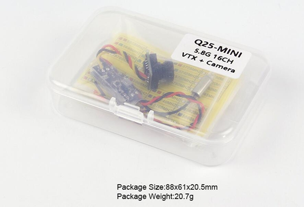 Kingkong Q25-Mini 5.8G 25MW 16CH VTX 600TVL CMOS 1/4 Micro FPV Camera   - Photo: 5