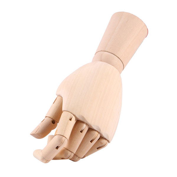 10 Inch Wood Women Left Hand Model