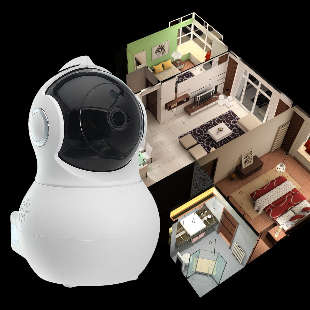 Q8 Home Security 1080P HD IP Camrea Wireless Smart WI-FI Audio CCTV Camera Webcam 37