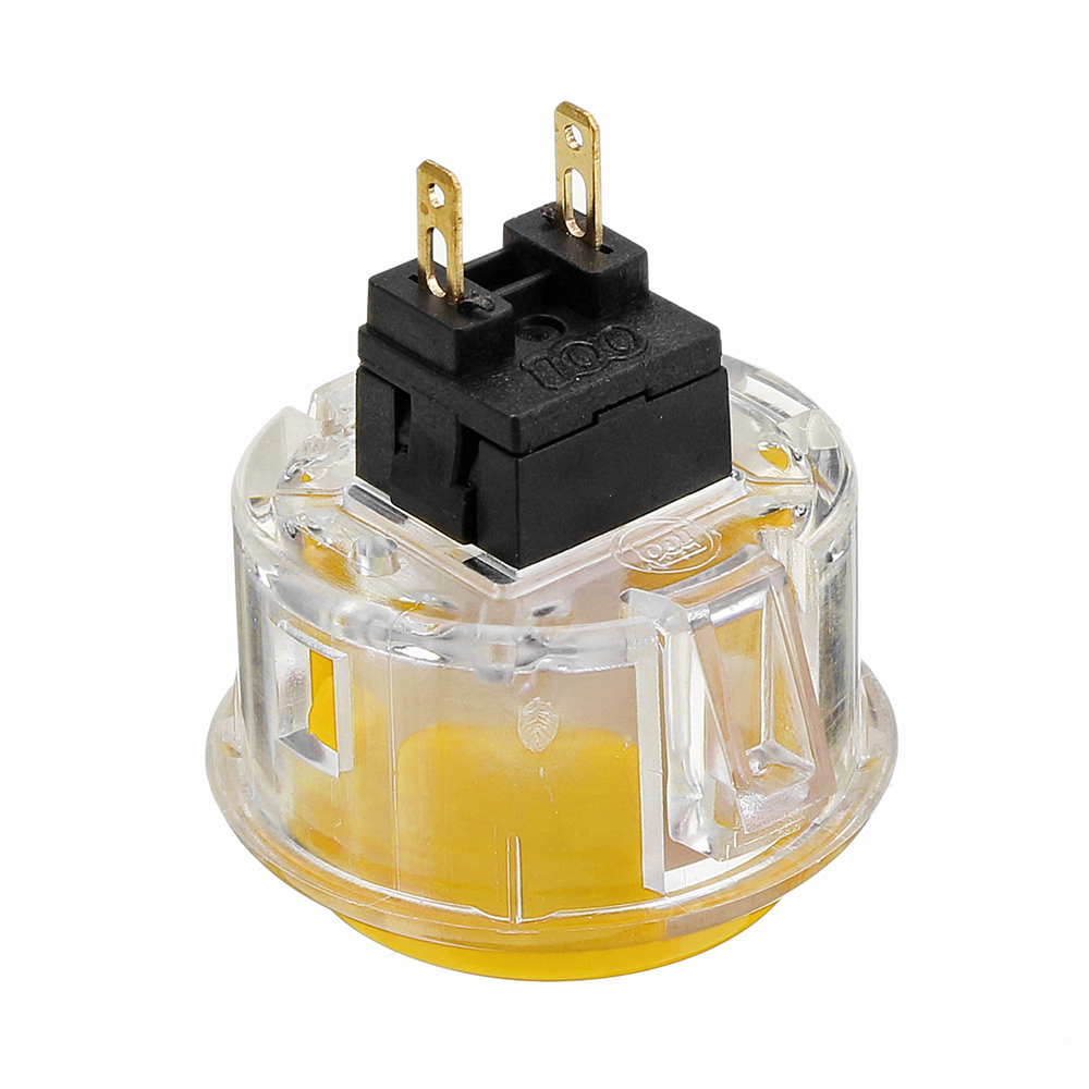 Transparent 30MM Card Button Crystal Small Circular Arcade Game Push Button Switch 36