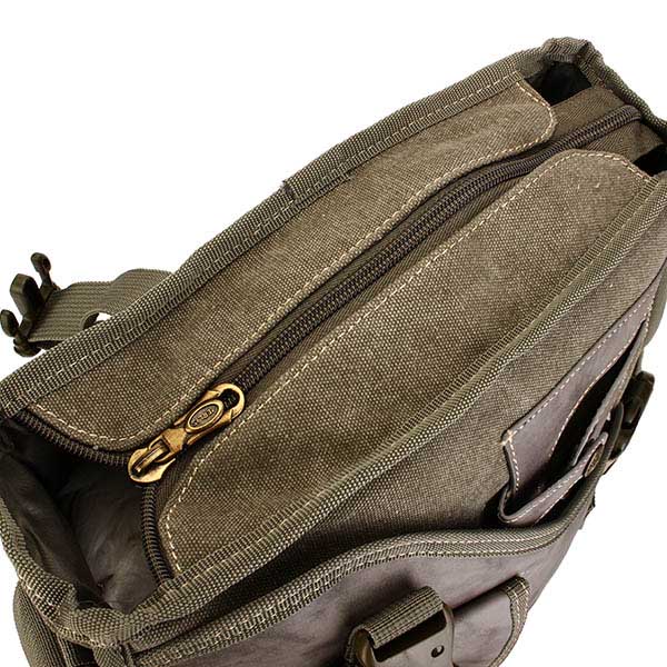 Men Bag, Canvas Multifunctional Shoulder Bag, Casual Outdoor Travel Crossbody Bag