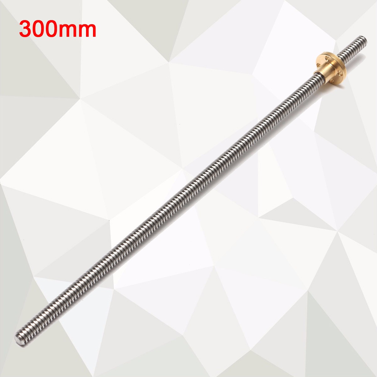 8mm 300/400/500/600mm Lead 2mm Stainless Steel Lead Screw + T8 Nut For CNC 3D Printer Reprap 11