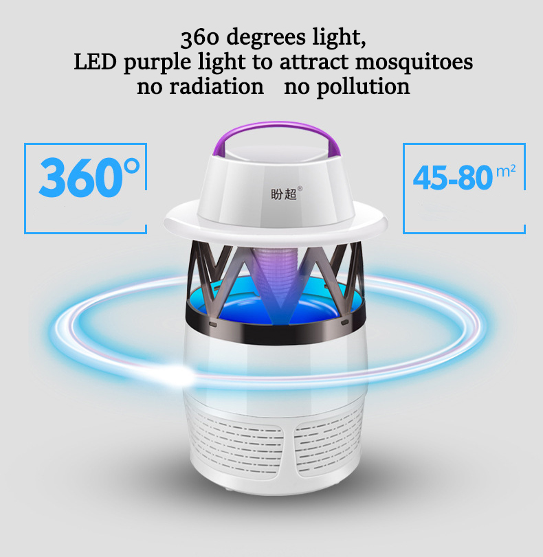 LED USB Mosquito Dispeller Repeller Mosquito Killer Lamp Bulb Electric Bug Insect Zapper Pest Trap Light For Yard Outdoor Camping 11