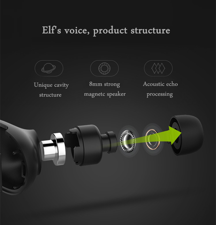 QCY Q26 супер мини-вкладыши универсальный беспроводной Bluetooth 4.1 наушники наушники английский голос