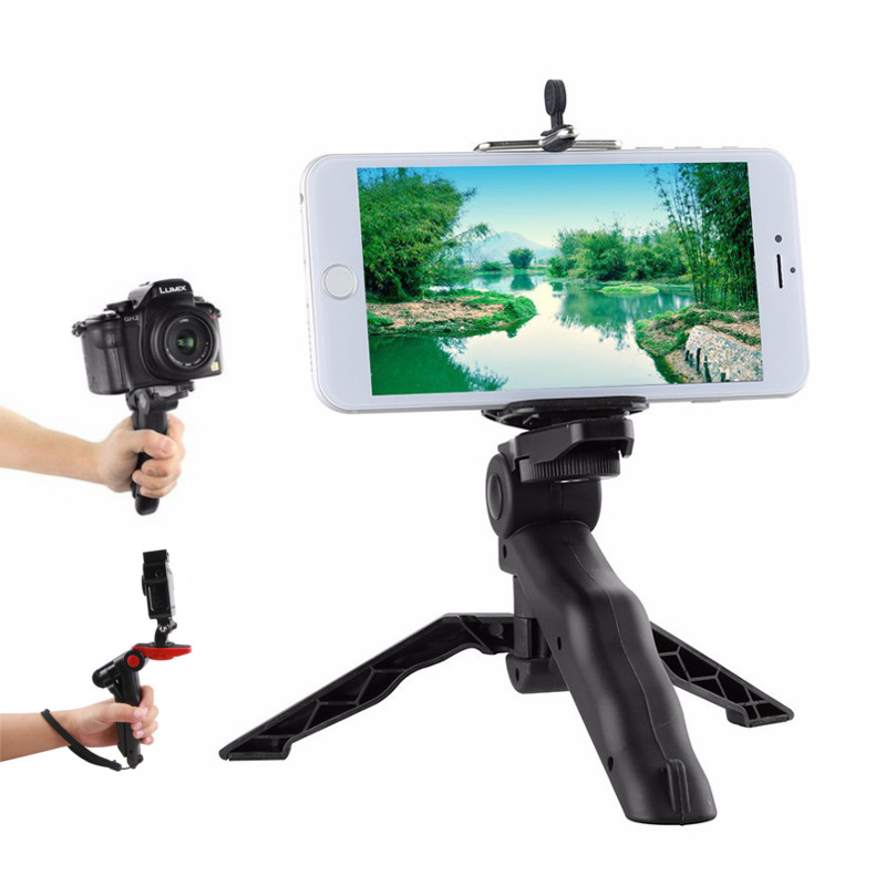 Portable Mini Rotation Desktop Tripod Stand Stabilizer For iPhone Camera