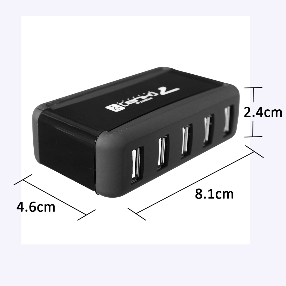 EU/US Vertical 7 Port USB 2.0 High Speed Hub+AC Power Supply Adapter For Raspberry Pi PC 13
