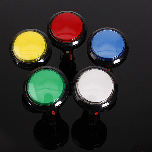 45mm Arcade Video Game Big Round Push Button LED Lighted Illuminated Lamp 48