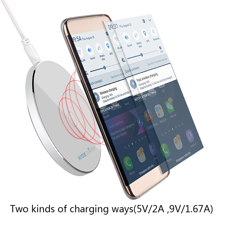 kd01 2A Wireless Fast Charger For iphone X 8/8Plus Samsung S8 Xiaomi mi5 mi6 27
