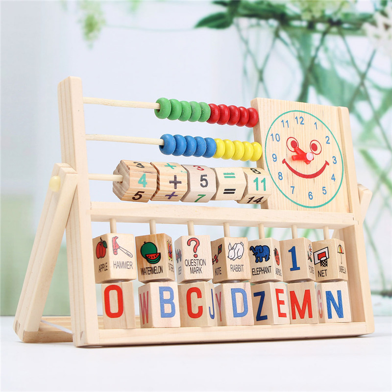 Wooden Educational Toy Children Kids Developmental Music Math Study With Joy Gift - Photo: 2