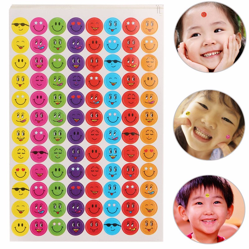 960Pcs Mixed Expression Smiley Faces Reward Stickers For School Teacher Praise - Photo: 3