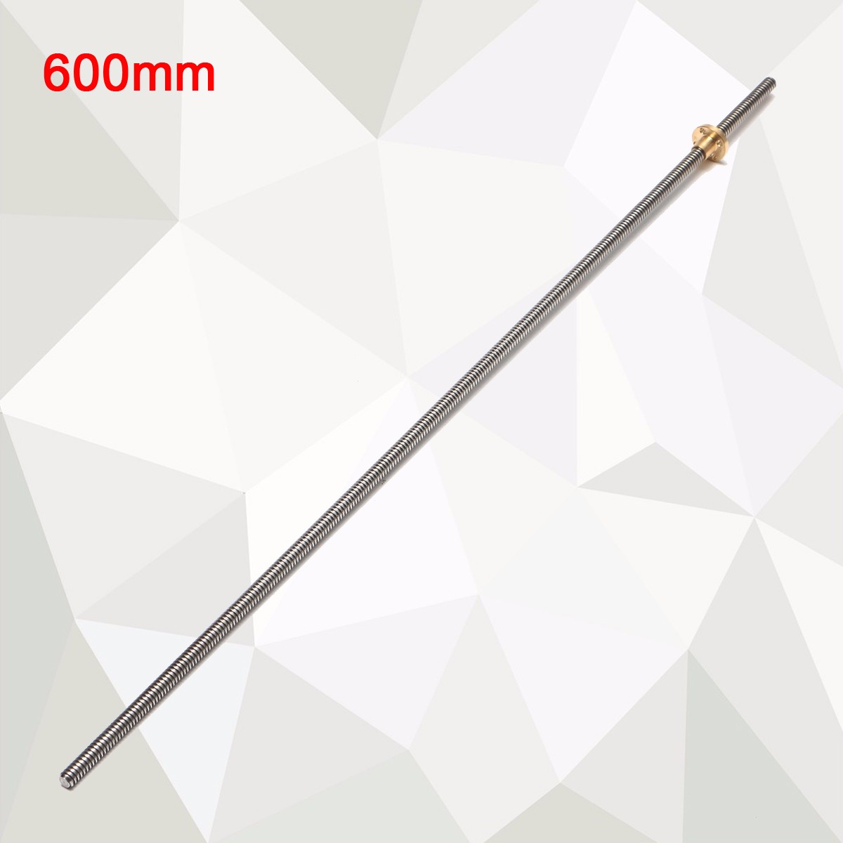 8mm 300/400/500/600mm Lead 2mm Stainless Steel Lead Screw + T8 Nut For CNC 3D Printer Reprap 14