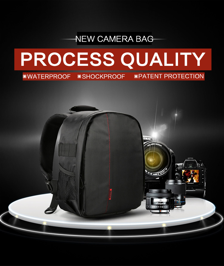 HUWANG 7460 Waterproof Multi-functional DSLR Video Photo Digital Camera Bag Padded Backpack 7