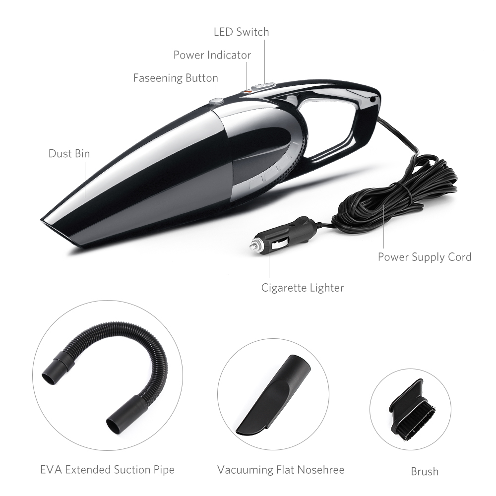 Portable Mini Heavy Dust Design Vacuum Cleaner Dry Wet Dust Clean for Home Car Dust Busters with 5500PA Strong Suction 73