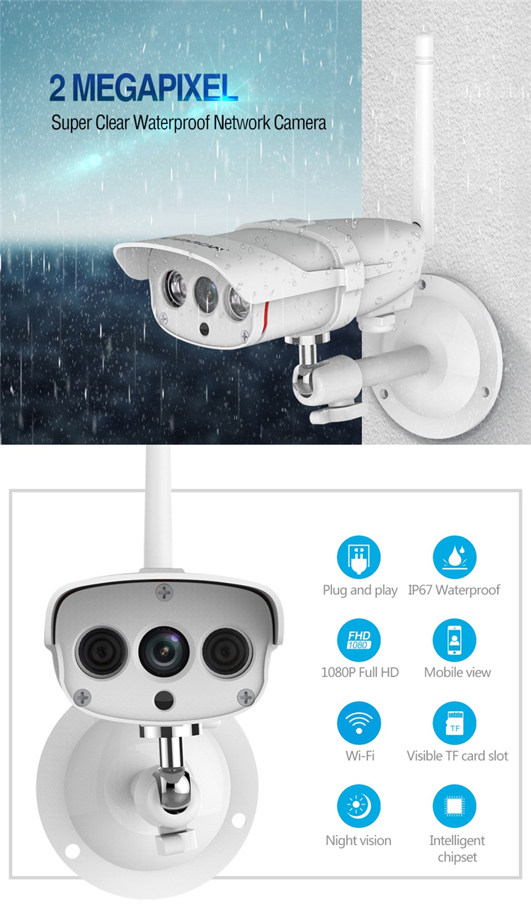VStarcam C16S 1080P WiFi IP Camera Waterproof IP67 Outdoor 2MP Camera IR-Cut Support 128G TF Card 11