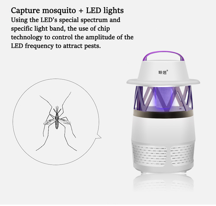 LED USB Mosquito Dispeller Repeller Mosquito Killer Lamp Bulb Electric Bug Insect Zapper Pest Trap Light For Yard Outdoor Camping 12