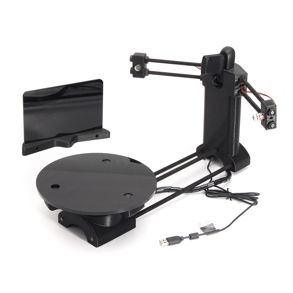 Black DIY 3D Laser Scanner Adapter Plate For Ciclop 3D Printer 9