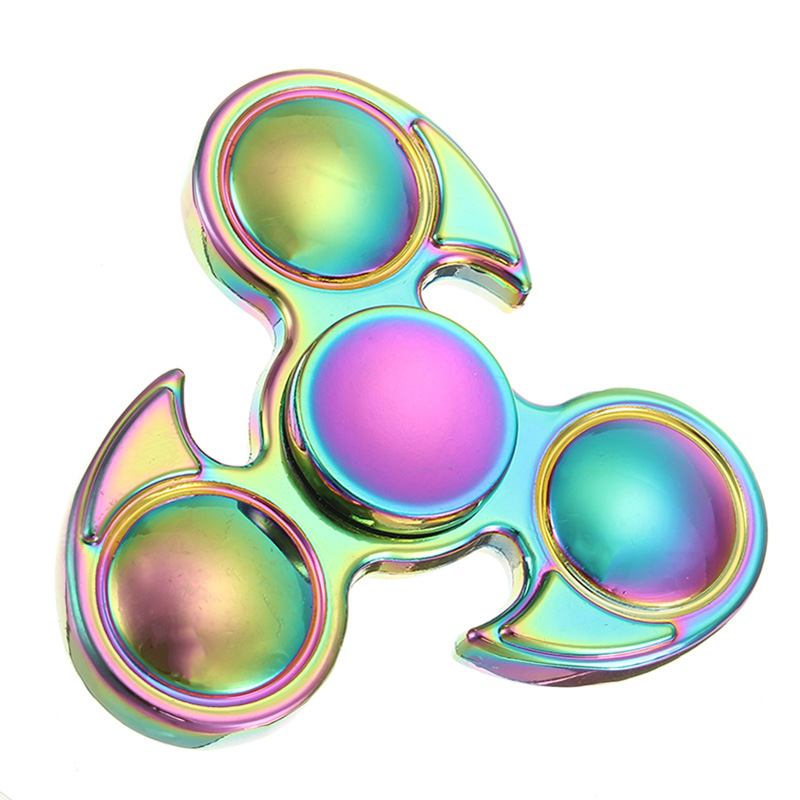 

ECUBEE EDC ZInc Alloy Fidget Spinners Rainbow Steel Ball Bearing Hand Spinner Gadgets