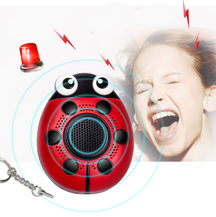 Beatles Portable Mini Speaker Defense Personal Alarm Key Chain With LED Flashlight For Women 92