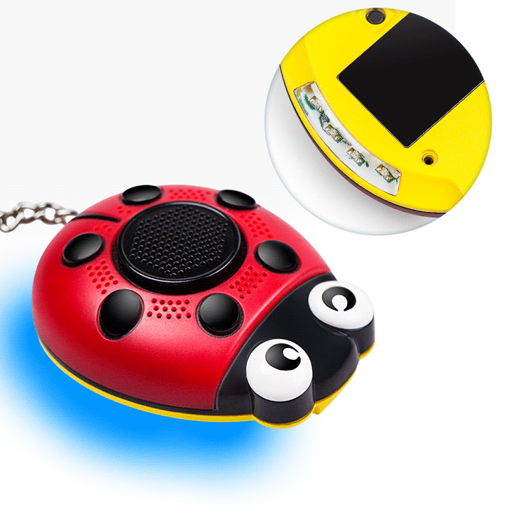 Beatles Portable Mini Speaker Defense Personal Alarm Key Chain With LED Flashlight For Women 93